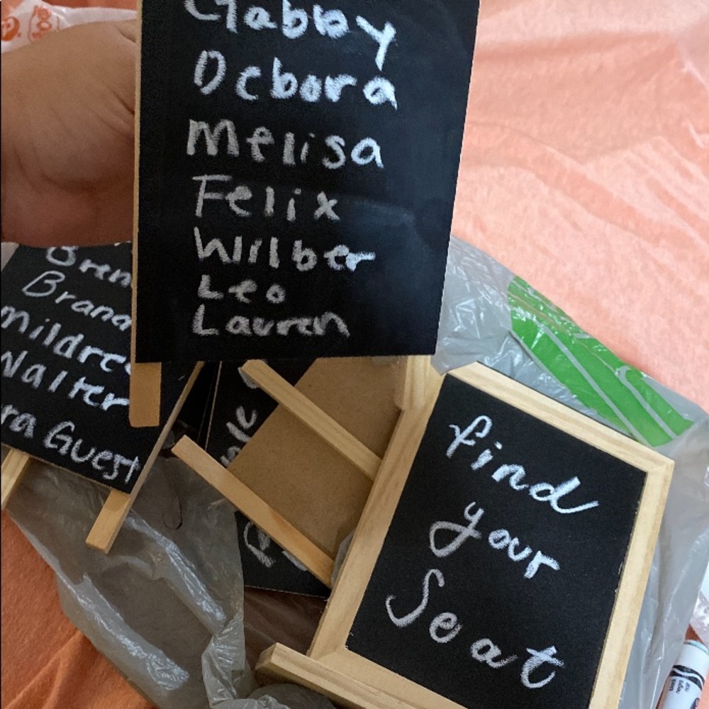 Little chalk easels
